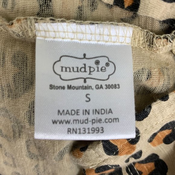 Mud Pie Small Cheetah Top Animal Print Boutique - Picture 6 of 7